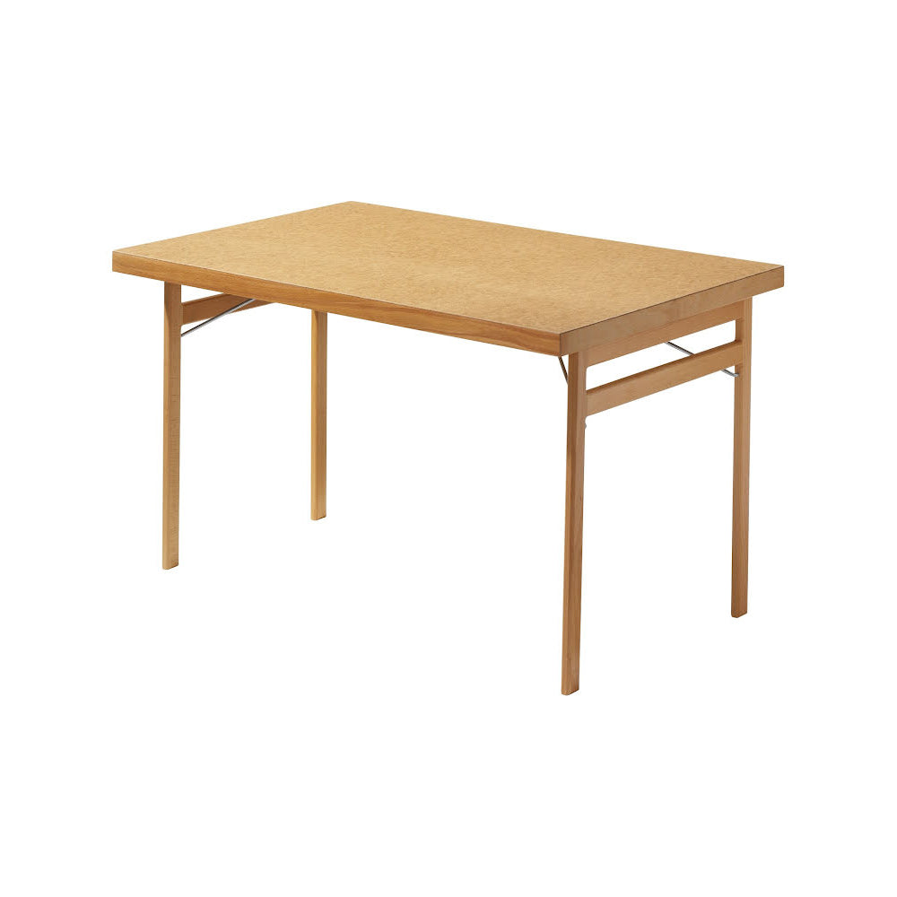 Vårt fällbara bord tillverkas med 3 mm oljehärdad träfiberskiva (Standard -059) eller 7 mm boklaminatskiva.